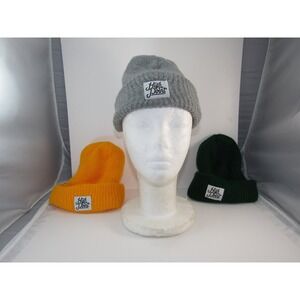 High Point Beanie Hat Men's One Size Gray Yellow Green Knit Winter Caps‎ - Lot 3